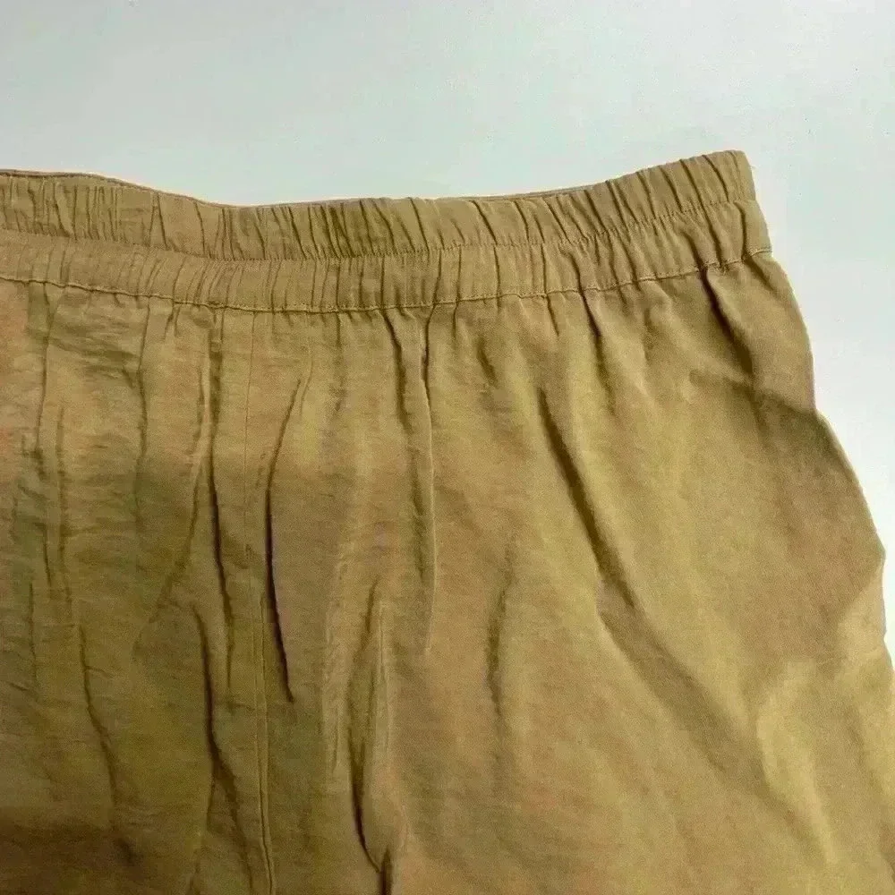 RACHEL By Rachel Roy Pull On Cropped Wide Leg Cargo Pant Size M